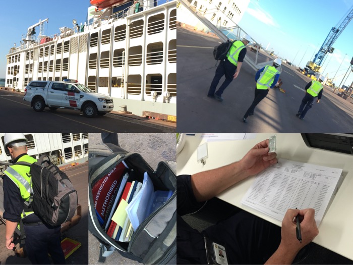 Observing officers at work